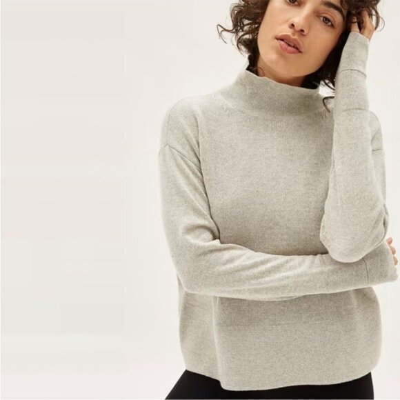 Everlane The Cashmere Square Turtleneck Sweater XS Ivory - Picture 1 of 10